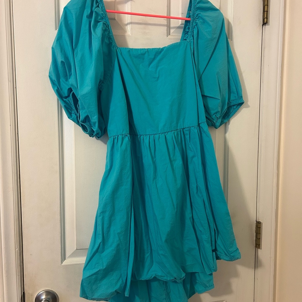 A New Day Turquoise Textured Top